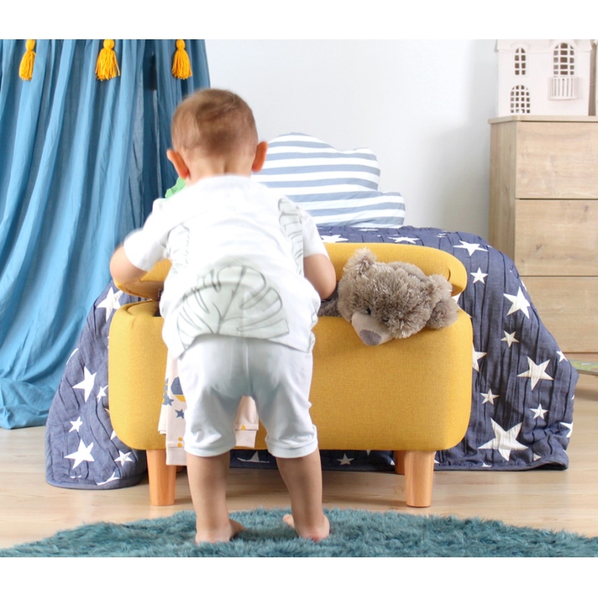 PIXI puff 37x61 cm, sárga