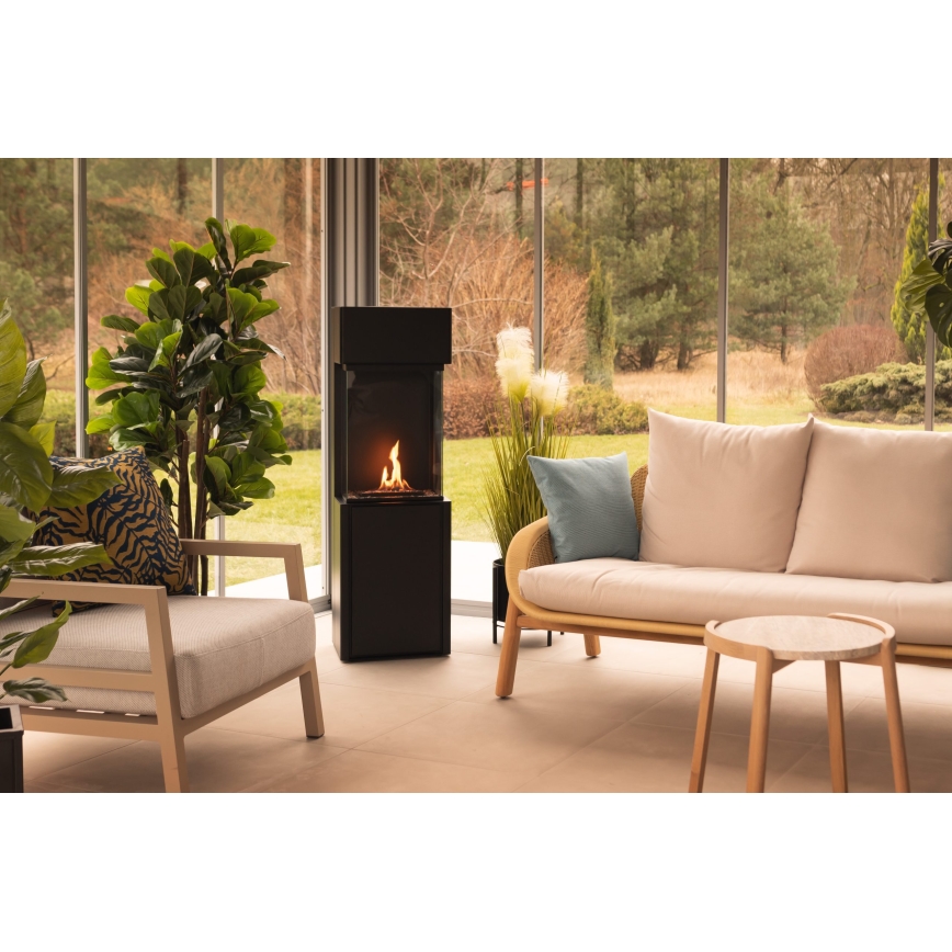 Planika - BIO kandalló távirányítással 126,2x40 cm 3,5kW/230V fekete