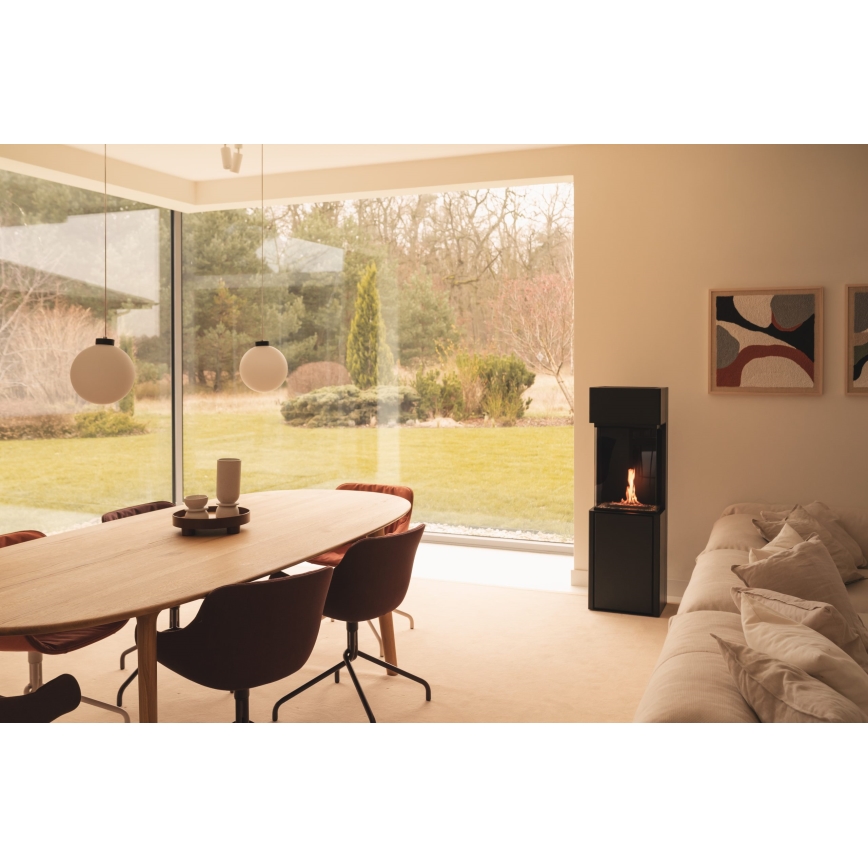 Planika - BIO kandalló távirányítással 126,2x40 cm 3,5kW/230V fekete