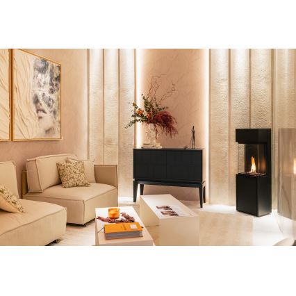 Planika - BIO kandalló távirányítással 126,2x40 cm 3,5kW/230V fekete