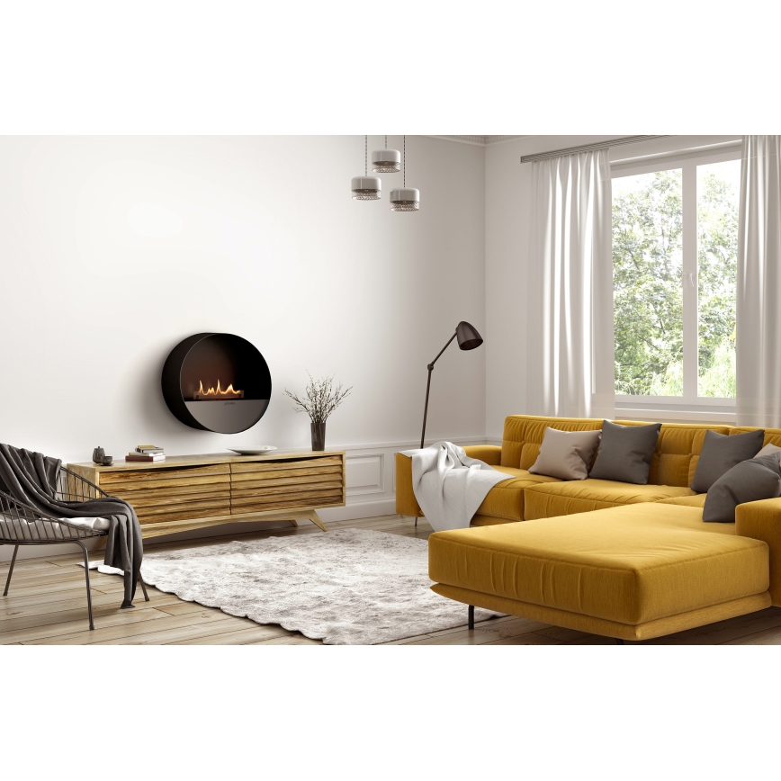 Planika - BIO kandalló távirányítással 72,6x65 cm 2,5kW/230V fekete