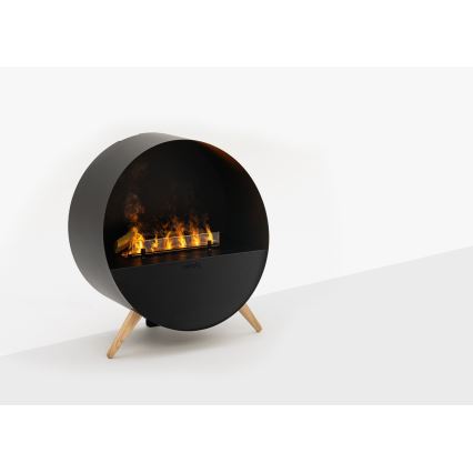 Planika - Vízgőz kandalló távirányítással 72,9x65,3 cm 125W/230V fekete