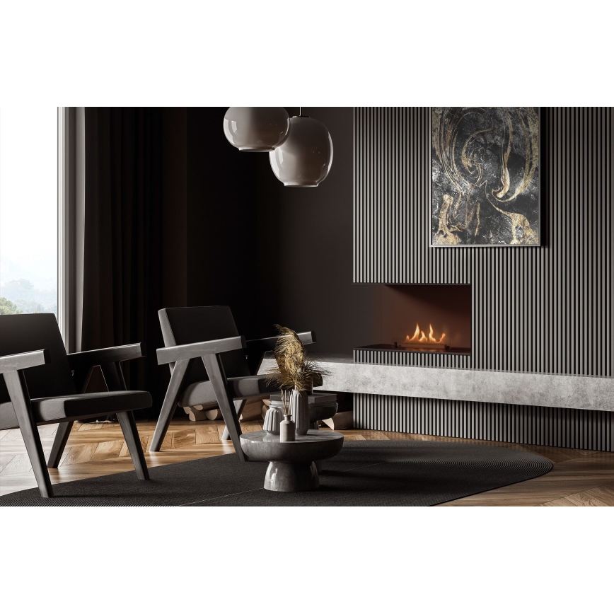 Planika - Beépített univerzális BIO kandalló távirányítással 56,2x75 cm 2,5kW/230V