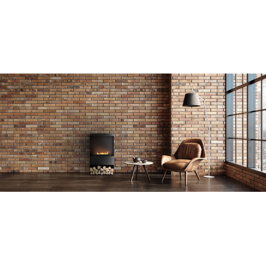 Planika - BIO kandalló távirányítással 83,5x48 cm 2,5kW/230V fekete