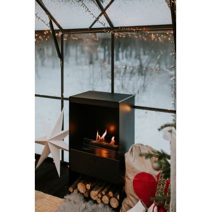 Planika - BIO kandalló távirányítással 83,5x48 cm 2,5kW/230V fekete