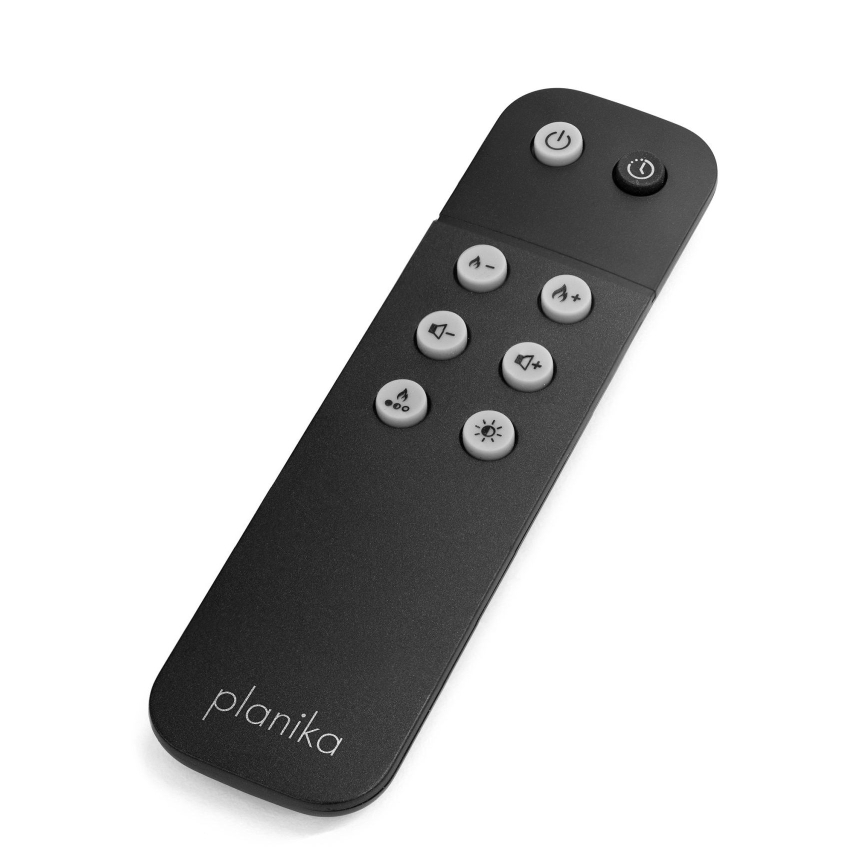 Planika - Vízgőz kandalló távirányítással 83x48 cm 125W/230V fekete