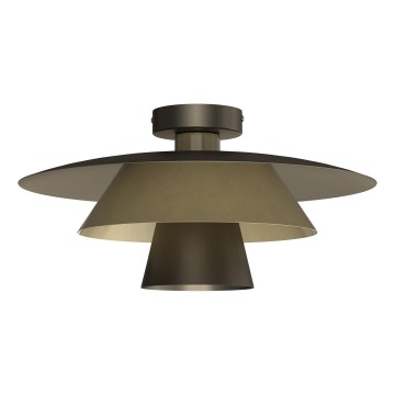 PLATO mennyezeti lámpatest 1xE27/15W/230V, átmérő 32 cm, bronz