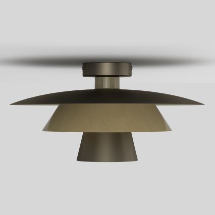 PLATO mennyezeti lámpatest 1xE27/15W/230V, átmérő 32 cm, bronz