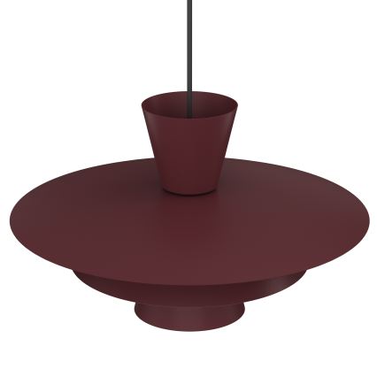 PLATO zsinóros függőlámpa 1xE27/15W/230V bordó
