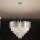 PLAZA kábeles kristálycsillár 9×E14/40W/230V Ø 60 cm ezüstszínű
