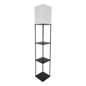 Polcos állólámpa 1xE27/40W/230V 160 cm fekete/fehér