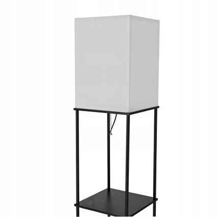 Polcos állólámpa 1xE27/40W/230V 160 cm fekete/fehér