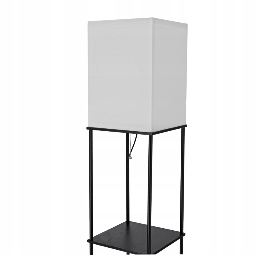 Polcos állólámpa 1xE27/40W/230V 160 cm fekete/fehér