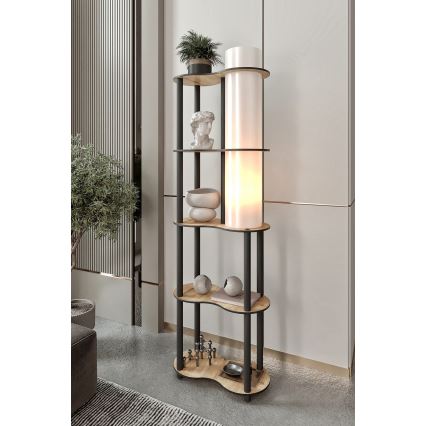 Polcos állólámpa NOTO 1xE27/40W/230V bézs/fekete