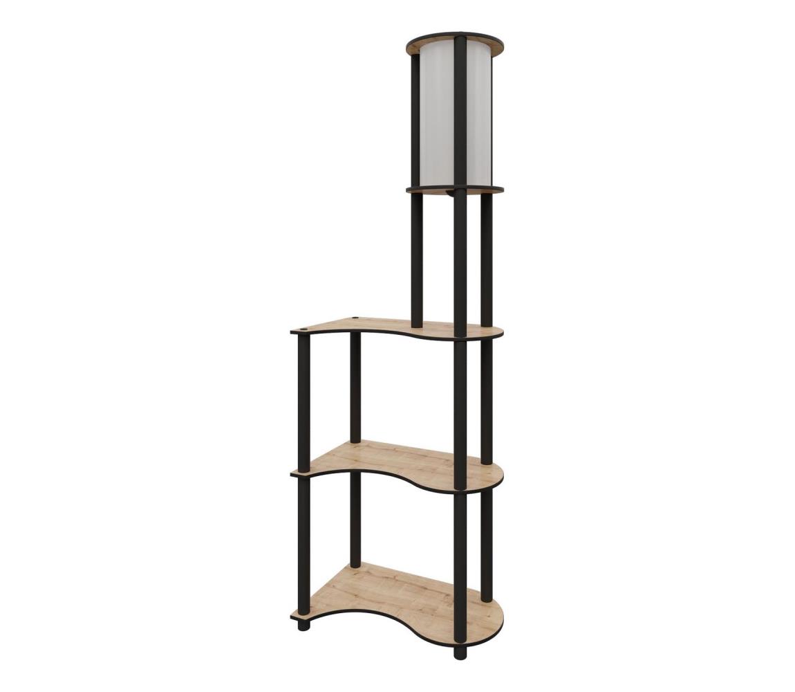 Polcos állólámpa NOTO 1xE27/40W/230V bézs/fekete 666PTR1121