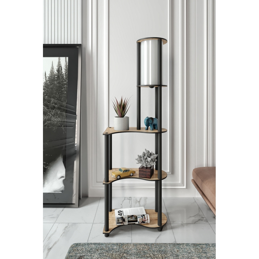 Polcos állólámpa NOTO 1xE27/40W/230V bézs/fekete