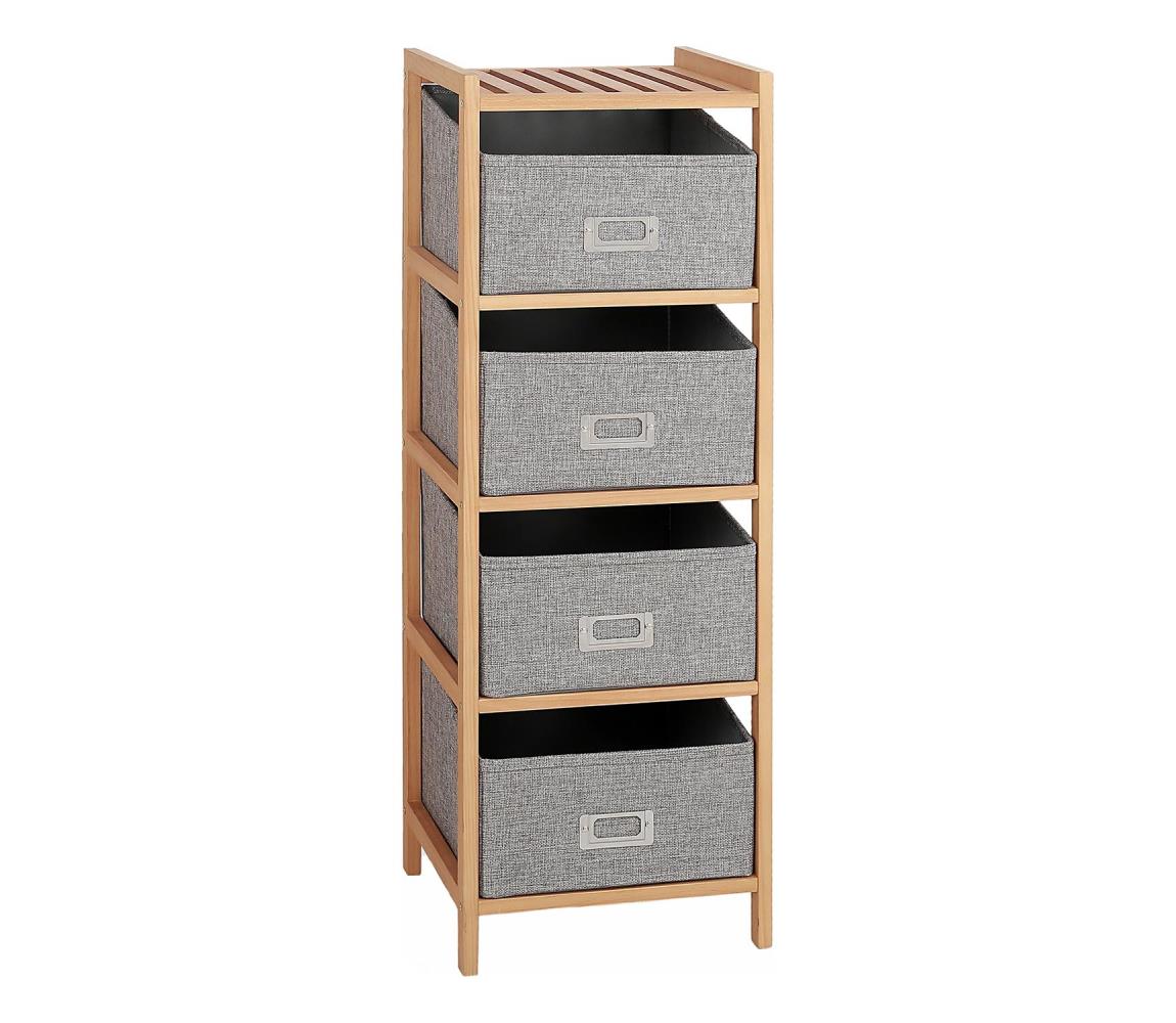 Halmar Polcos állvány dobozokkal REG 83x28 cm bézs V