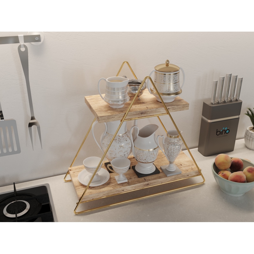 Polcrendező 35x40 cm arany