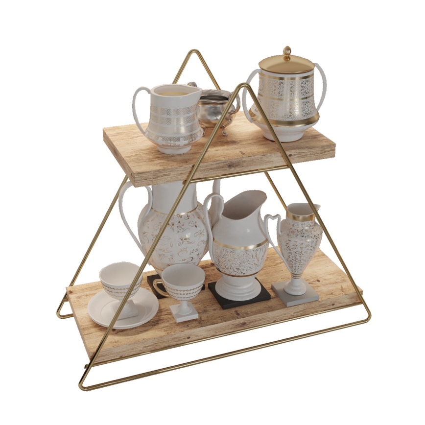 Polcrendező 35x40 cm arany