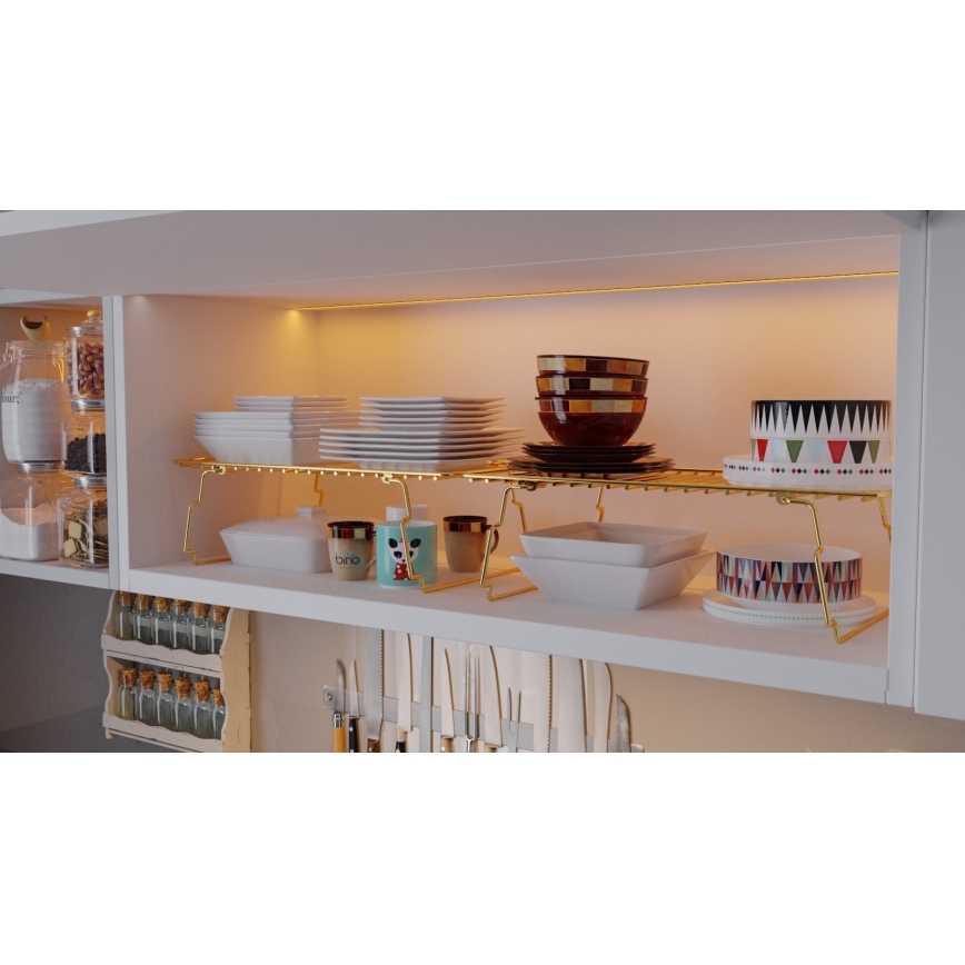 Polcrendező 42x19 cm arany