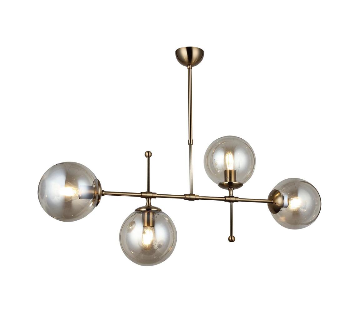 POLINO csillár rúddal 4xE27/40W/230V bronz 341LCA1158