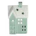 Porcelán gyertyaház 11,1 cm menta