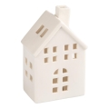 Porcelán gyertyaház 14,5 cm fehér