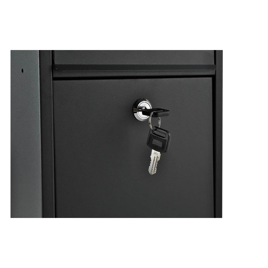 Postaláda 21,7x32 cm fekete