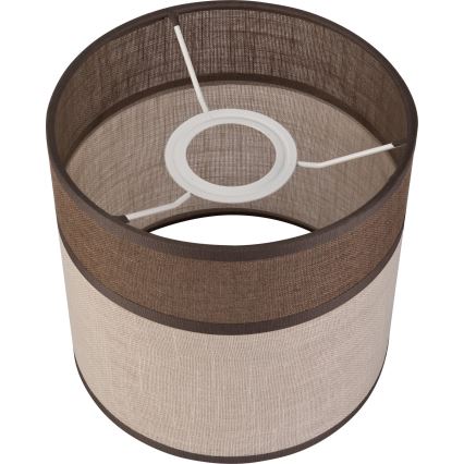Pótló lámpabúra csillárhoz, állólámpához és fali lámpához ANDREA E27 átmérő 16 cm barna/beige