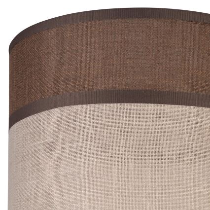 Pótló lámpabúra csillárhoz, állólámpához és fali lámpához ANDREA E27 átmérő 16 cm barna/beige