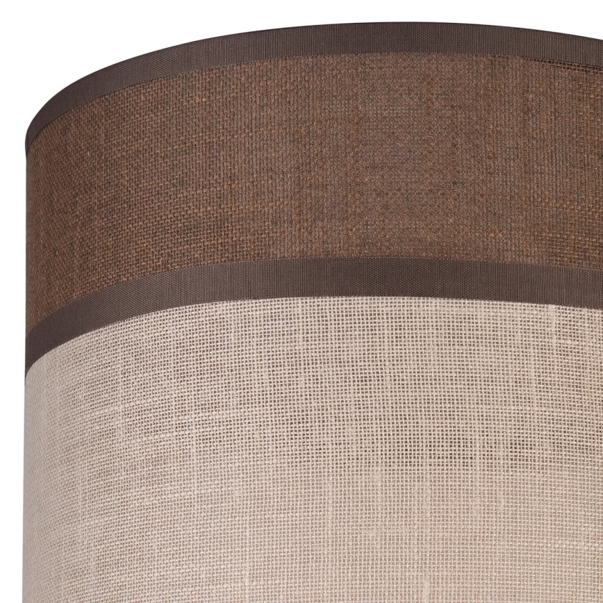 Pótló lámpabúra csillárhoz, állólámpához és fali lámpához ANDREA E27 átmérő 16 cm barna/beige