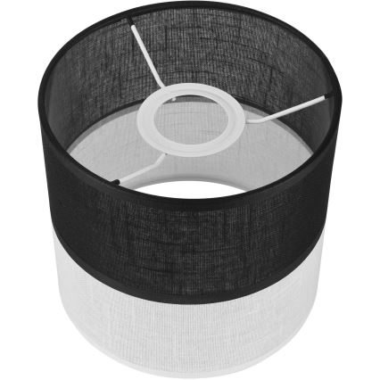 Pótló lámpabúra csillárhoz, fali lámpához és asztali lámpához ANDREA E27 átmérő 16 cm fekete/fehér