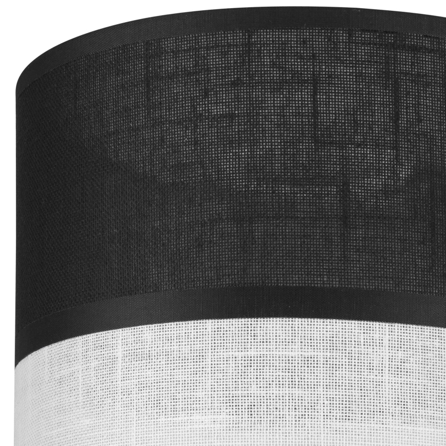 Pótló lámpabúra csillárhoz, fali lámpához és asztali lámpához ANDREA E27 átmérő 16 cm fekete/fehér