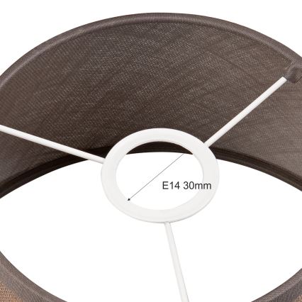 Pótló árnyékoló az ANTONIO E14 csillárhoz és fali lámpához, 120x200 mm, barna