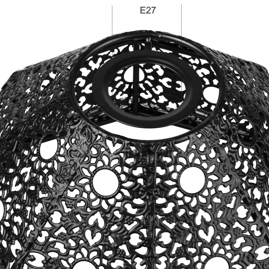 Pótlámpabúra SAMIRA E27 átmérő 33 cm fekete