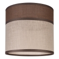 Pótló lámpabúra csillárhoz, állólámpához és fali lámpához ANDREA E27 átmérő 16 cm barna/beige