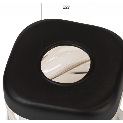 Pótló üveg a HUGO E27 csillárhoz, átmérő 9,5 cm