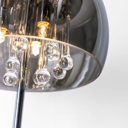Csereüveg G9-es foglalatú asztali lámpához, átmérő 28 cm, füstszürke — elegáns, tartós üveg, pontos illeszkedés
