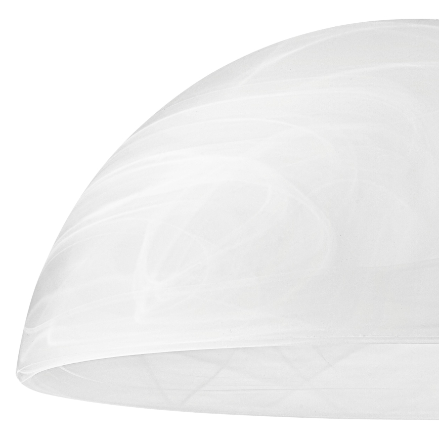 Pótló üveg E27-es csillárhoz 130x300 mm fehér