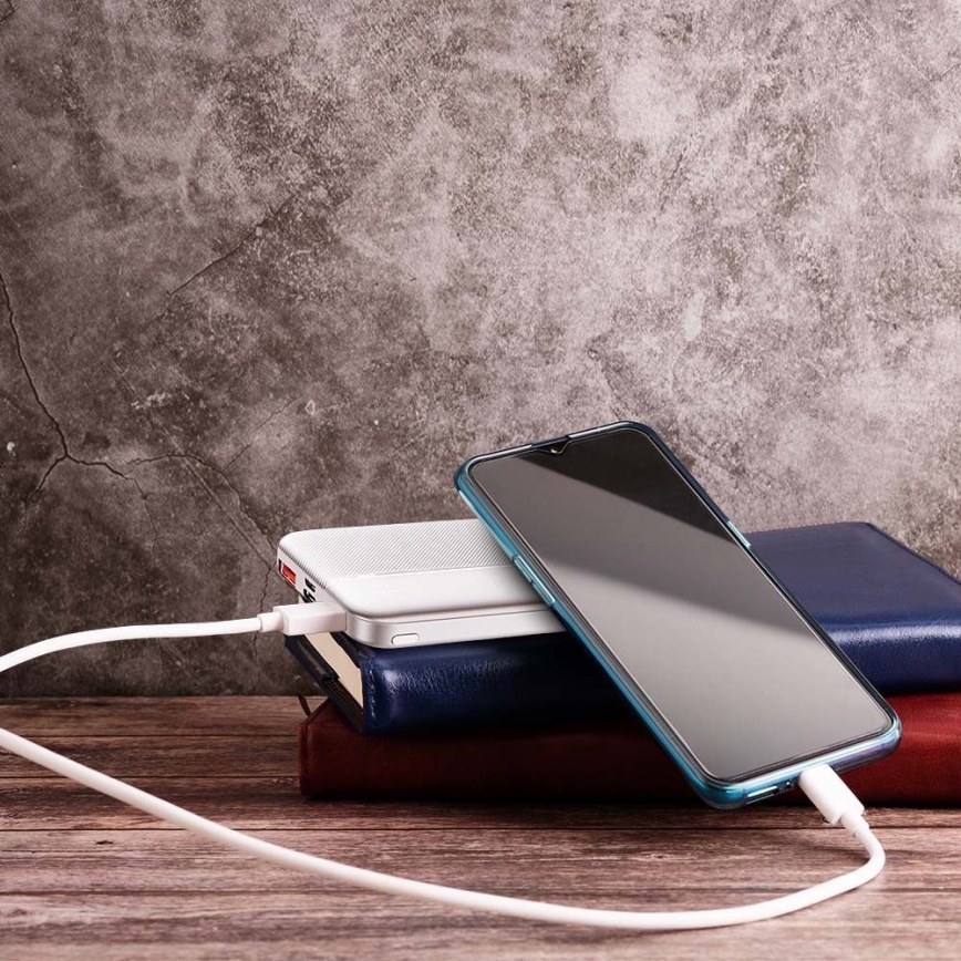 Power Bank Power Delivery 10000mAh/22,5W/5V ezüst