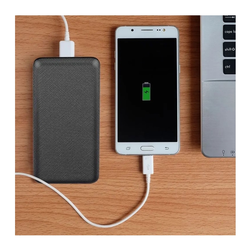 Power bank 20000mAh/5V fekete