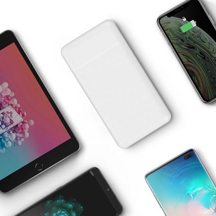 Power Bank 30000 mAh 3,7V fehér