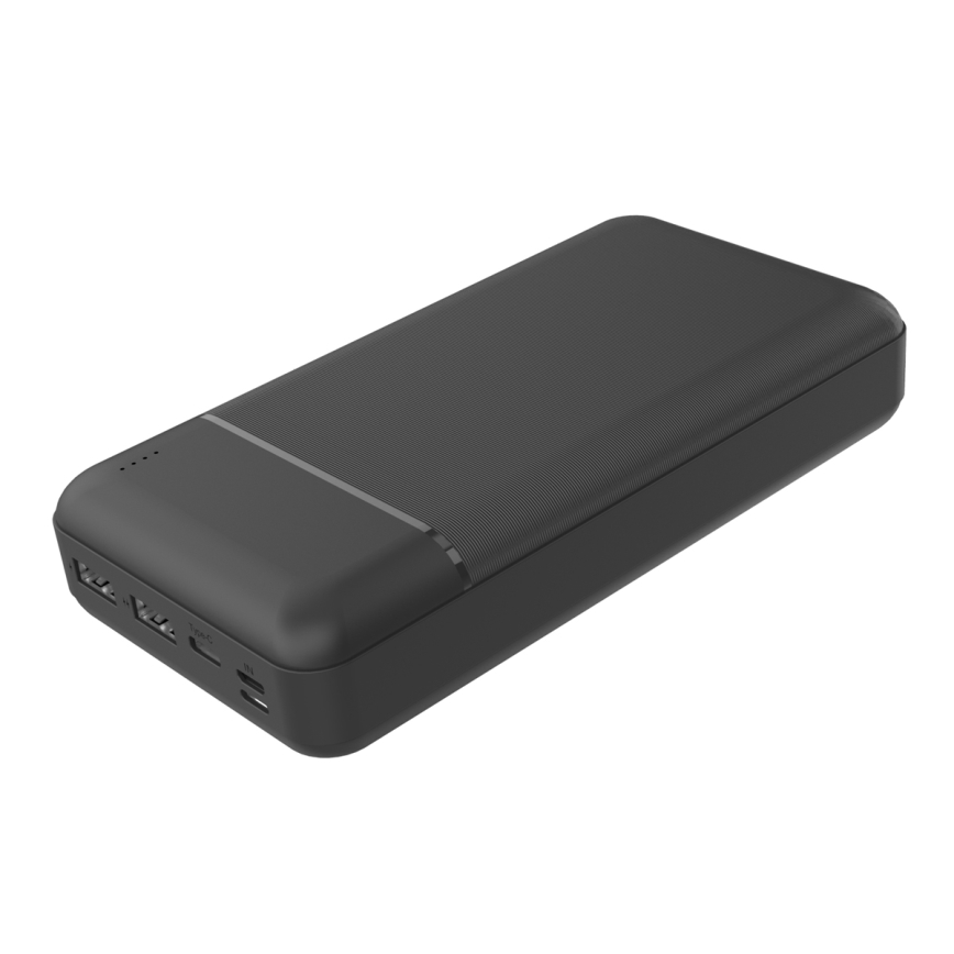 Power Bank 30000 mAh 3,7V fekete