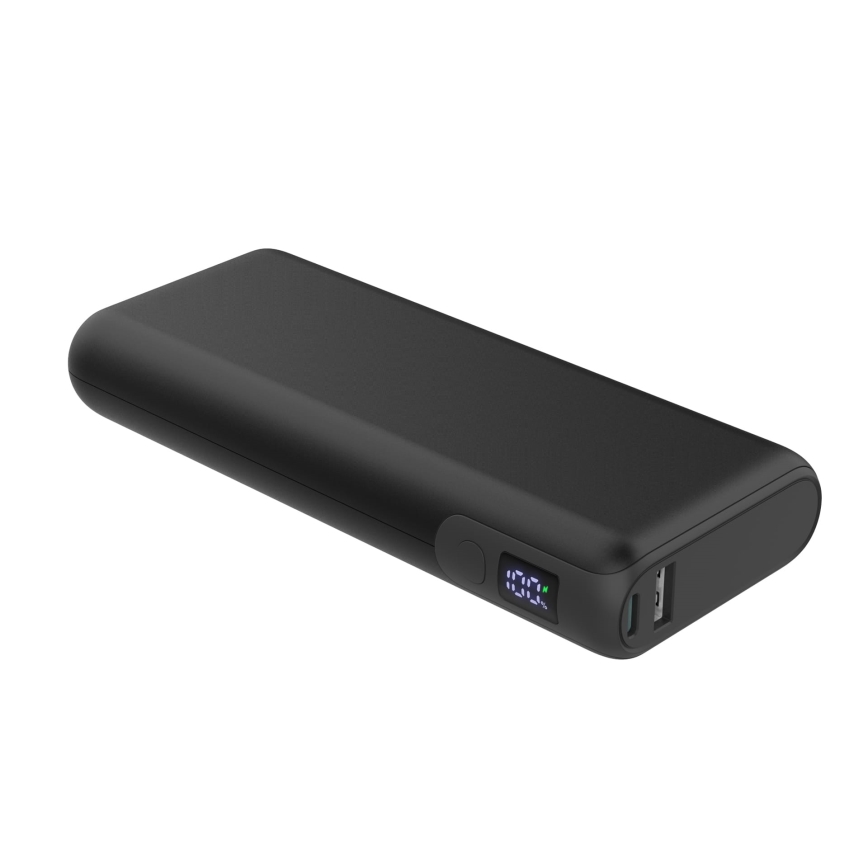 Power Bank LED kijelzővel Power Delivery 20000 mAh/65W/3,7V fekete