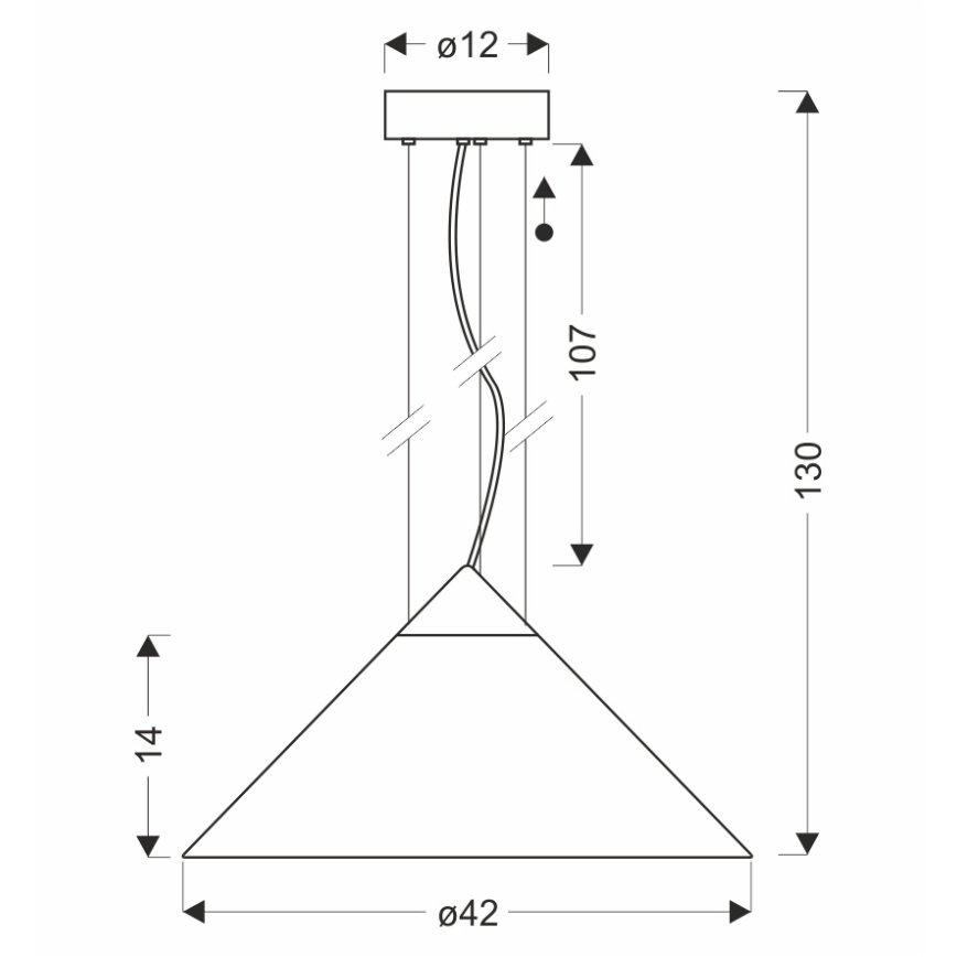 PRESTO kábeles csillár 1xGX53/10W/230V átm. 42 cm arany/füstös bézs