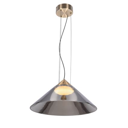 PRESTO kábeles csillár 1xGX53/10W/230V, átm. 42 cm, arany/füstszürke