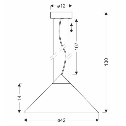 PRESTO kábeles csillár 1xGX53/10W/230V, átm. 42 cm, arany/füstszürke