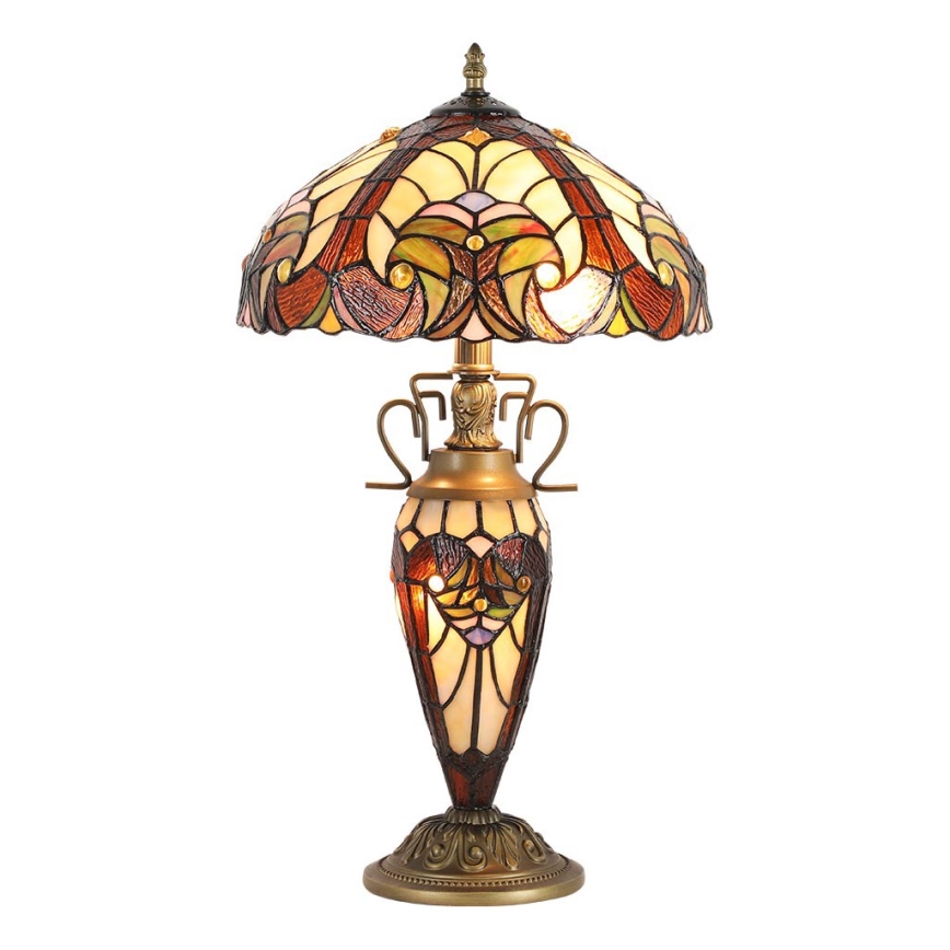 Prezent 1702 - Asztali lámpa TIFFANY 2xE27/60W + 1xE14/7W/230V