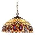 Prezent 1704 - Csillár láncon TIFFANY 2xE27/60W/230V
