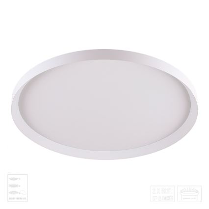 Prezent 17310 - LED mennyezeti lámpatest ADRA LED/42W/230V + LED/13W 3000/4000/6000K, átm. 48,5 cm, fehér